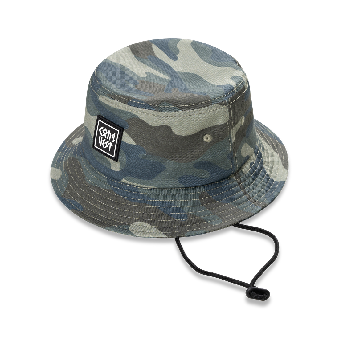 Conquest Camo Bucket Hat Front